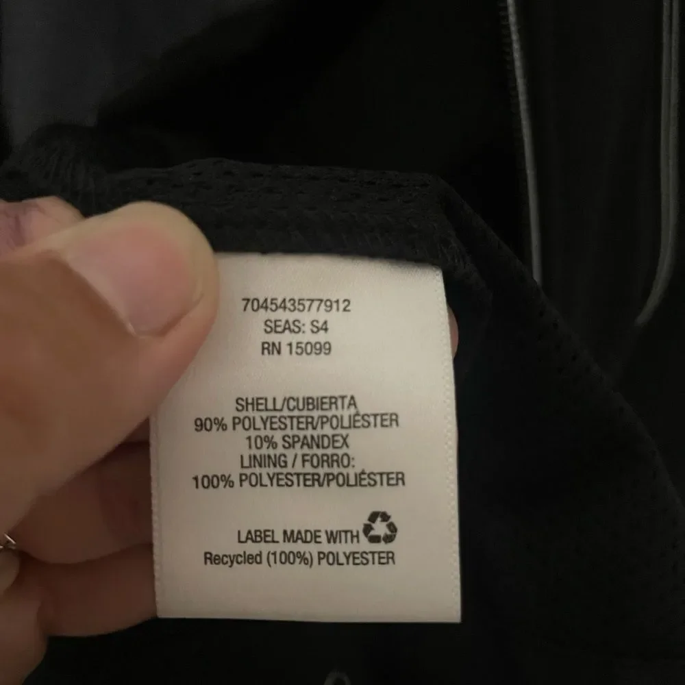Mens Nordic Track Black Full Zip Rain Jacket SZ XL